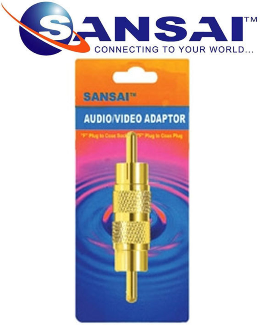 SANSAI RCA Plug To Plug Adaptor image 1
